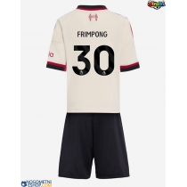 Otroški Nogometni dresi Liverpool Jeremie Frimpong #30 Gostujoči 2025-26 Kratek Rokav (+ Kratke hlače)